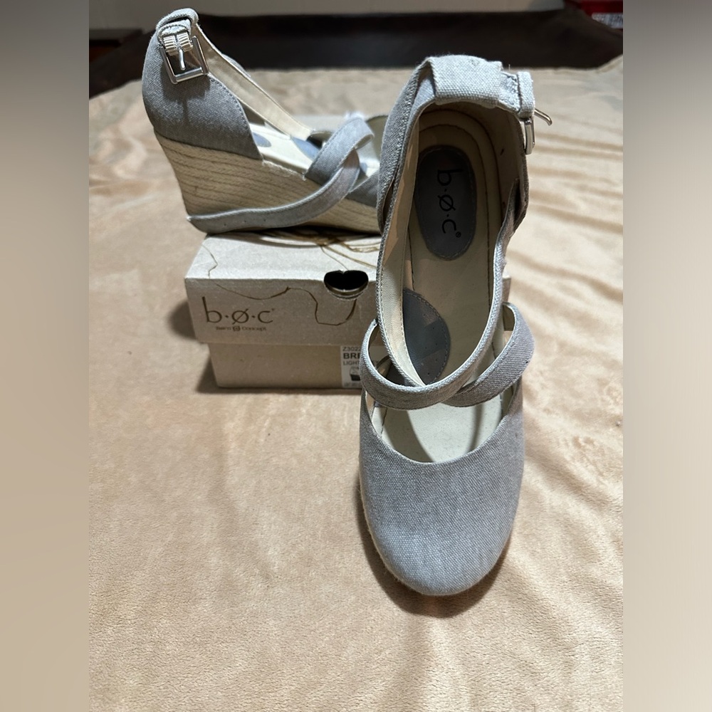 BOC Grey Espadrille sandals